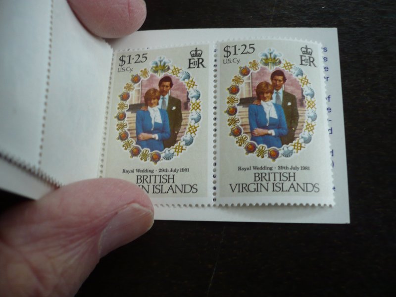 Stamps - British Virgin Islands - Scott# 406-408 - Mint Never Hinged Booklet