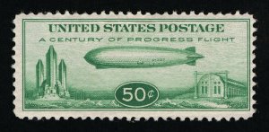 GENUINE SCOTT #C18 V-VF MINT OG NH 1933 CENTURY OF PROGRESS GRAF ZEPPELIN ISSUE