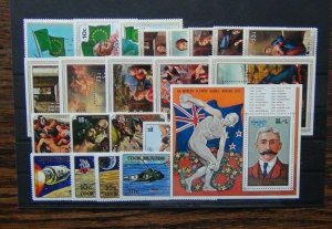 Cook Islands 1972 1976 Government Christmas Easter Olympics Moon MNH