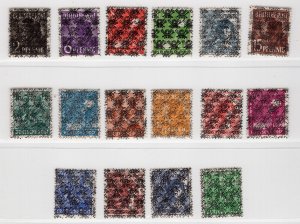 GERMANY AMERICAN BRITISH ZONE 617-633 DOUBLE OVPT PERFECT MNH EXPT SCHLEGEL BPP