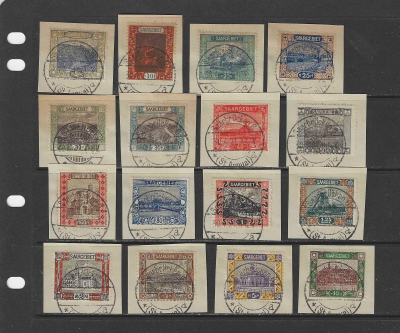SAAR 68 - 82 (SHORT 83) USED ON PIECE + 72a NICE SET SHORT HI VALUE