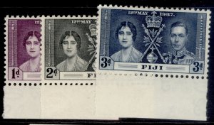 FIJI GVI SG246-248, 1937 CORONATION set, NH MINT.