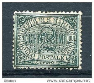 San Marino 1877-9 Mi 1 Sc 1 Unused