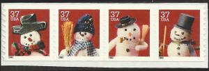 # 3680-3683 MINT NEVER HINGED SNOWMEN