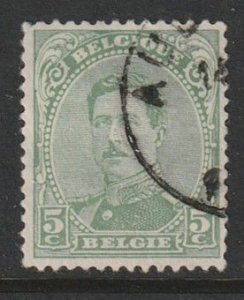 1915 Belgium - Sc 111 - used VF - 1 single - King Albert I