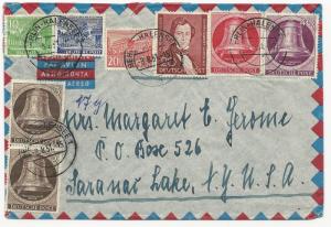 Germany Scott #9N70 x2, 9N72, 9N74, 9N126, 9N128, 9N131 on Air Mail Cover Berlin