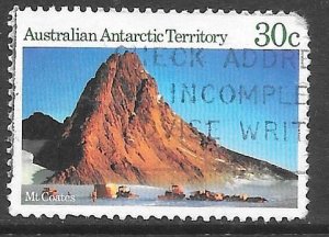 Australian Antarctic Territory L66: 30c Mt Coates, used, VF