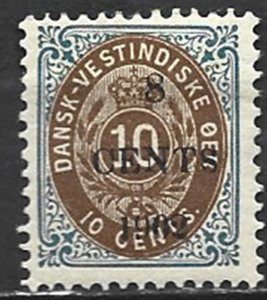 COLLECTION LOT 21685 DANISH WEST INDIES #28 MH 1902