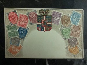 Mint Denmark Stamp on Stamp Postcard