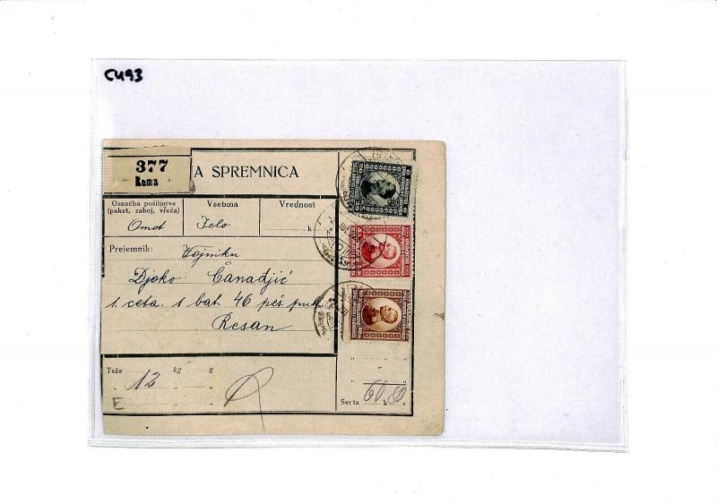 Yugoslavia SERBIA *Ruma* Registered Postal Card Ressan {samwells-covers}CU93