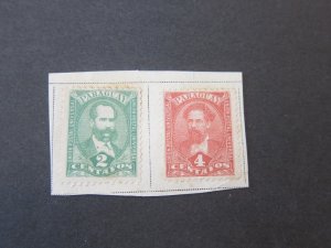 Paraguay 1892 Sc 34-35 MH