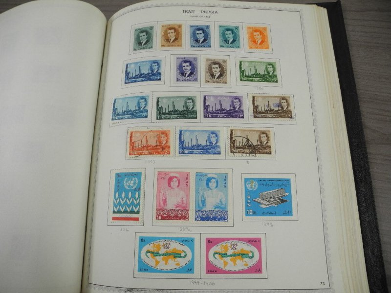 PERSIA, Fantastic Stamp Collection mounted/partially glued in a Minkus