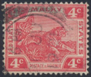 Federated Malay States   SC# 44b Used  Die II  see details & scans