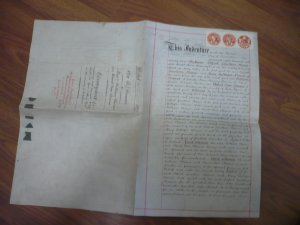 Revenue Stamps - Great Britain - Indenture Document - 1897