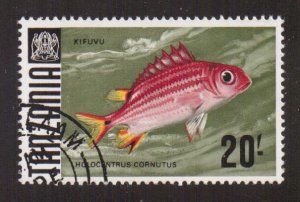 Tanzania    #34   used  1967    fish   20sh