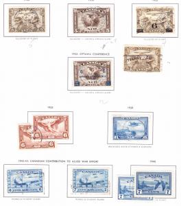 Canada 1870-1952 Nice group of Mint & Used Stamps.QV,KGV,KGVI,QEII. Good BOB