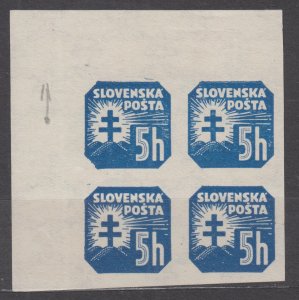 Slovakia Scott #P20 1940 MNH Block of 4