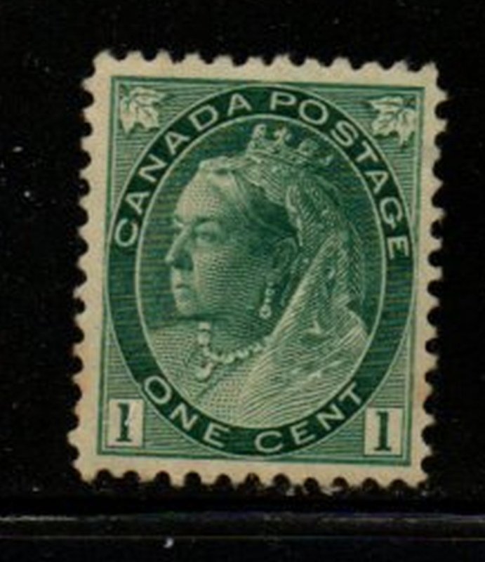 Canada Sc 75 1898 1c gray green Victoria stamp mint