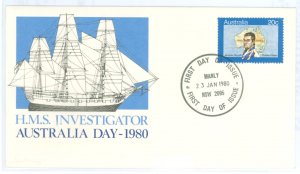 Australia  726 1980 U/A Matthew Flinders, Australia Day, ship