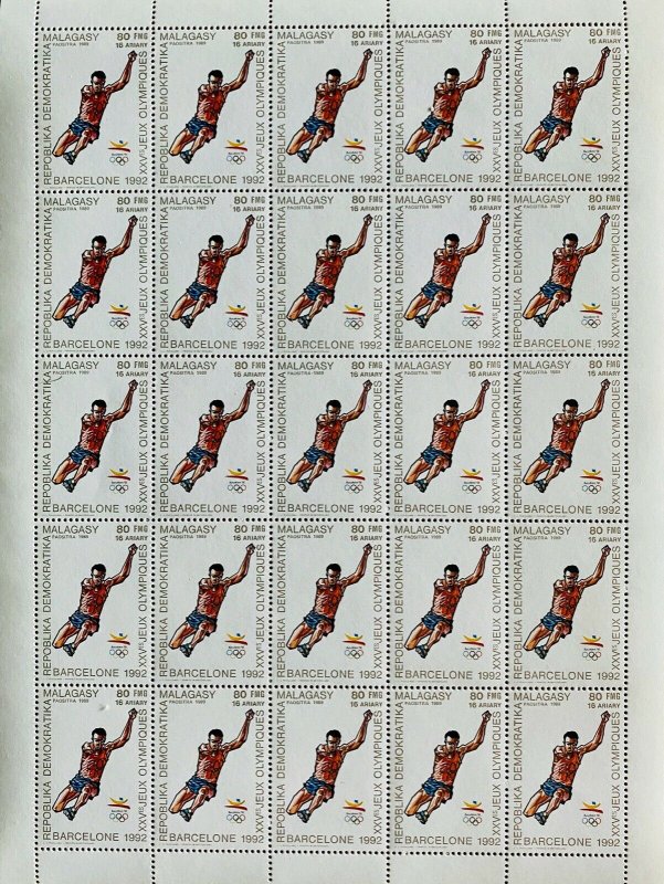 Full Sheets of Stamps Complete Set O.G Barcelona 92/ J.0 Barcelone 92