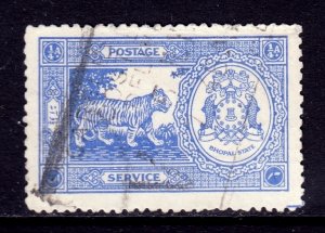 India (Bhopal) - Scott #O43 - Used - Horizontal creasing - SCV $2.50