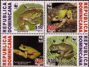 DOMINICAN REPUBLIC 1510 MNH FROGS [D1]