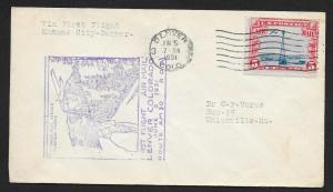 UNITED STATES First Flight Cover 1931 Denver