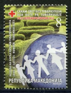 100 - MACEDONIA 2012 - Red Cross - Tuberculosis - MNH Set