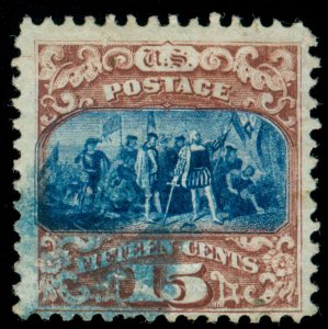 MOMEN: US STAMPS #119 LIGHT BLUE CANCEL USED CLEAN