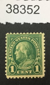 MOMEN: US STAMPS   #552 MINT OG  NH LOT #38352