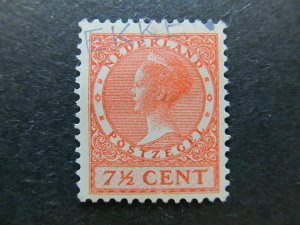 1926-39 A4P49F123 Netherlands Wmk Circles 7 1/2c Used-