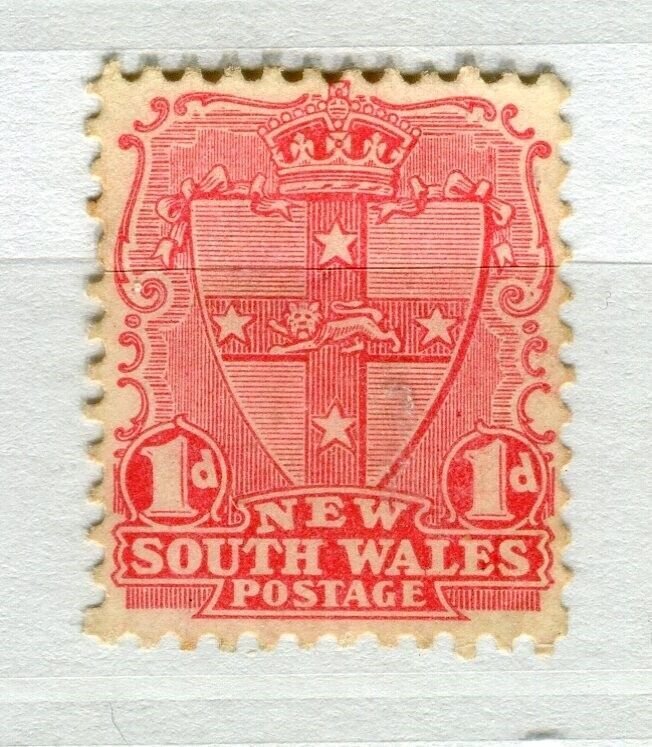 NEW SOUTH WALES; 1905 early QV issue Mint hinged Shade of 1d. value