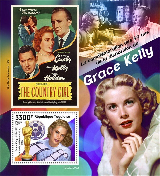 TOGO - 2022 - Grace Kelly - Perf Souv Sheet  - Mint Never Hinged