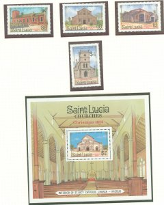 St. Lucia #867-871 Mint (NH) Single (Complete Set)