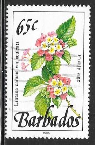 Barbados 762b: 65c Prickly Sage, used, VF