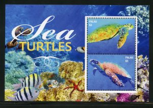 PALAU  2020 TURTLES OF THE SEA SOUVENIR SHEET MINT NH