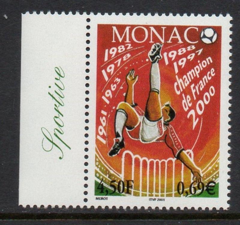 Monaco 2000 Soccer Football VF MNH (2196)