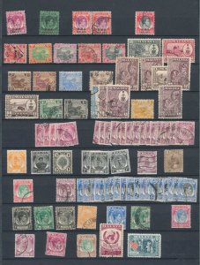 Malaya States NZ Rhodesia MH Used (Apx 500) ( DW930