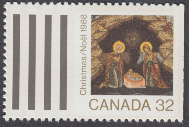 Canada - #1225 Christmas Greet More Booklet Stamp - MNH