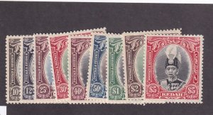 Kedah Scott # 46 - 54 set VF mint lightly hinged nice color cv $ 203 ! see pic !