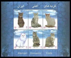 2004 Iran 2980-2985/B41 Cats 7,00 €