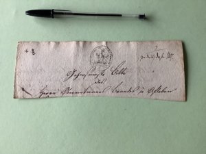 Kingdom of Westphalia Brunswick 1807 courier fee post stamp Ref A1509