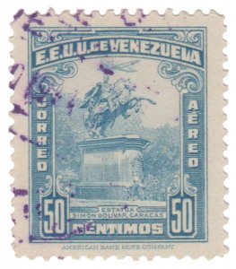 VENEZUELA STAMP 1944 SCOTT # C152. CANCELLED. # 1