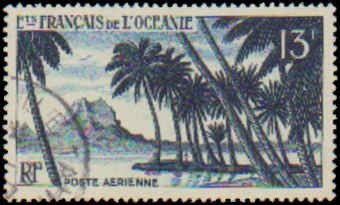 French Polynesia #C23, Complete Set, 1955, Used