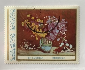 Romania 1976 Scott 2661 CTO - 55b,  flowers paintings by Stefan Luchian