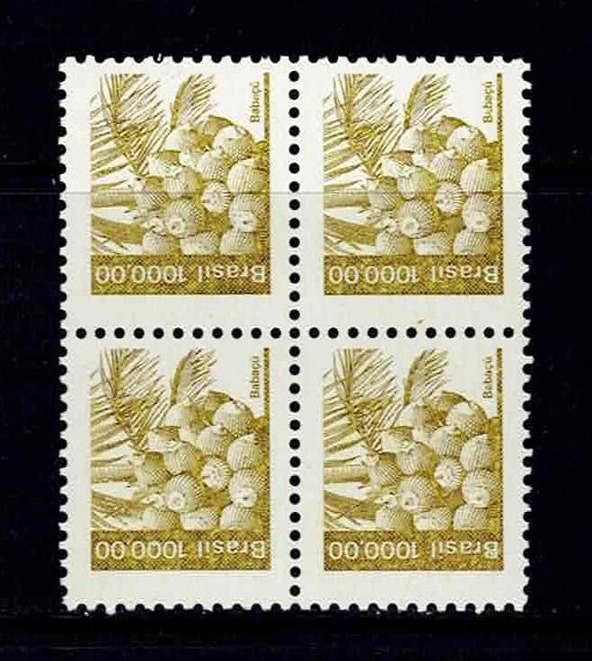 BRAZIL Sc# 1940 MNH FVF 4Block Babassu Palm Tree