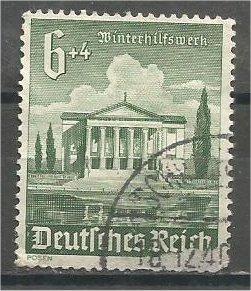 GERMANY, 1940, used 6 + 4pf, Poznan Scott B180