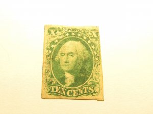 US Stamps, Scott # 14 used 1855, Type II, Position 76R1, w/R.Doporto Certificate