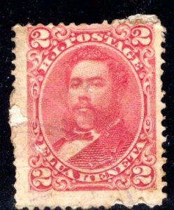 Hawaii #43a, used, scuffed