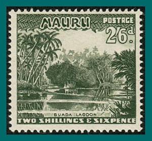 Nauru  1954 Buada Lagoon, 2'6s MNH #46,SG55